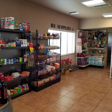 Store at Flag City RV Resort in Lodi, CA.